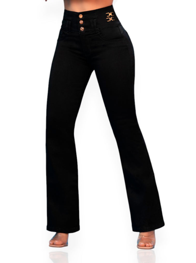 Jean bota ancha negro Ref: 1036
