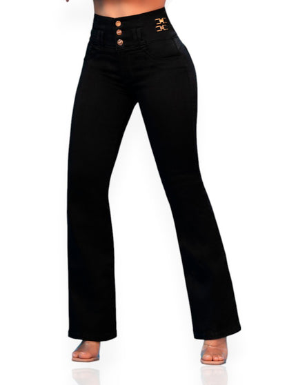 Jean bota ancha negro Ref: 1036